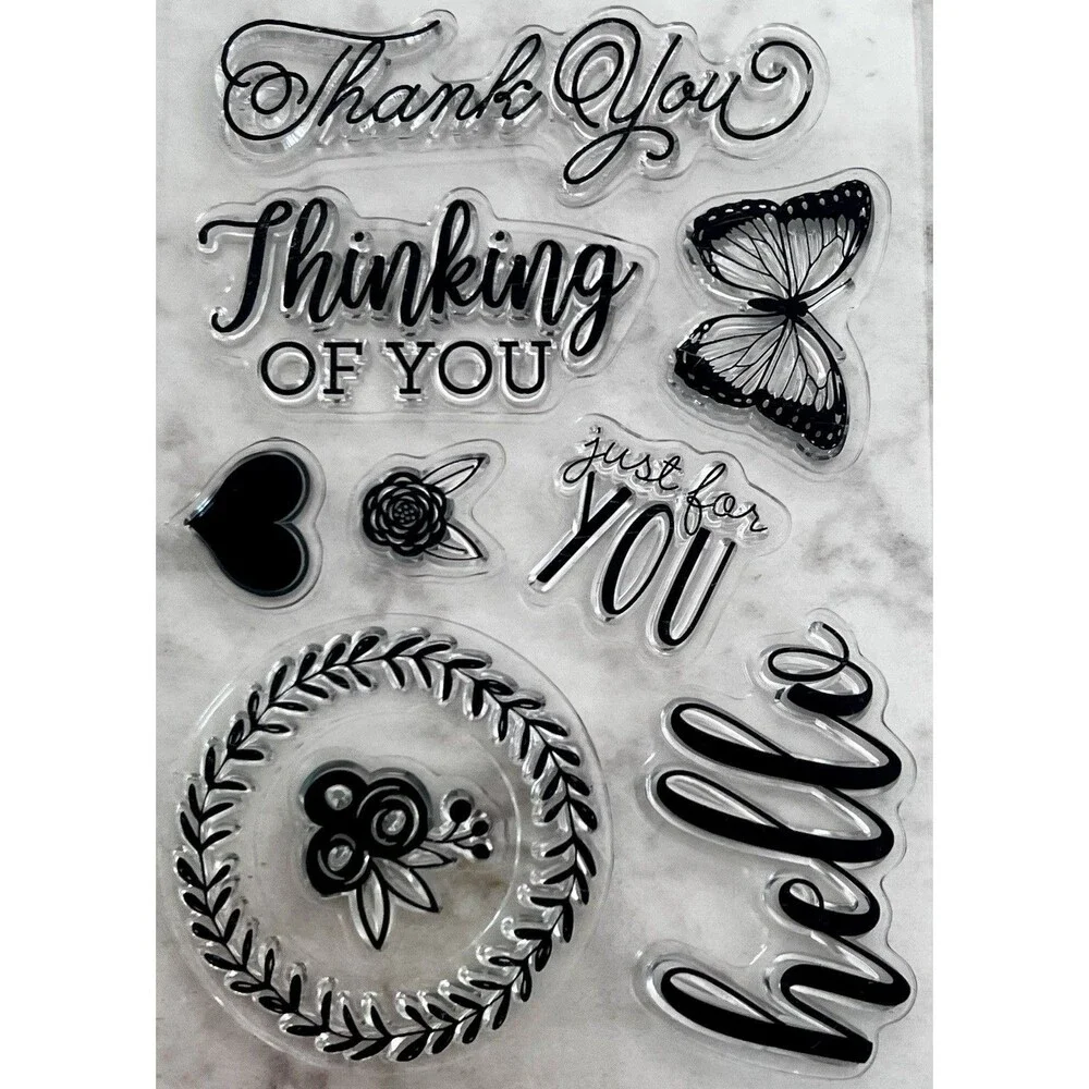 (Set Of 4) Christian Clear Stamp Bundle For Scrapbooking & Card Making
